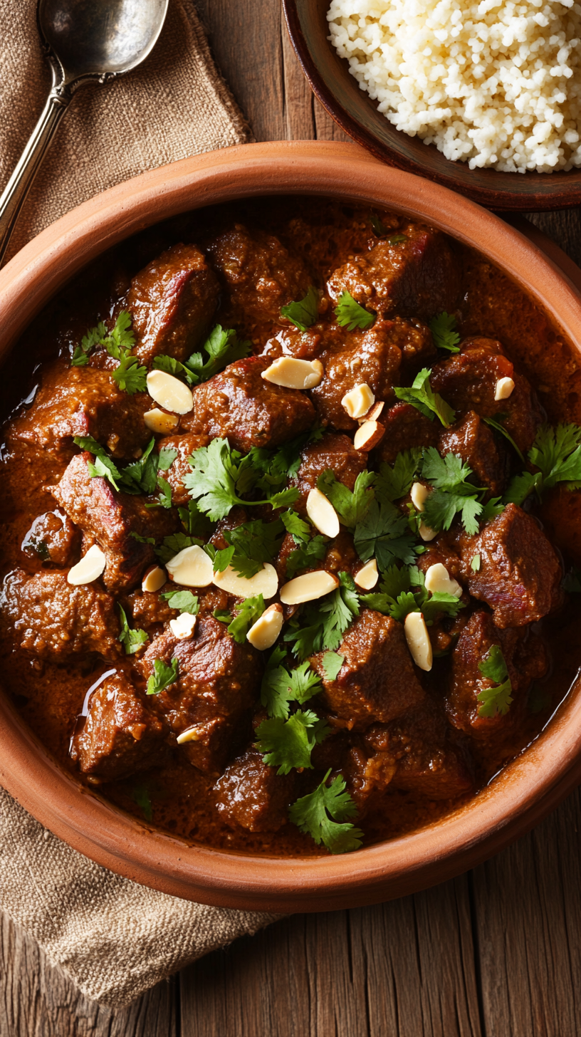 Tagine under tilberedning